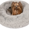 Donut Dog Bed Faux Fur Fluffy Calming Sofa for Small Dogs