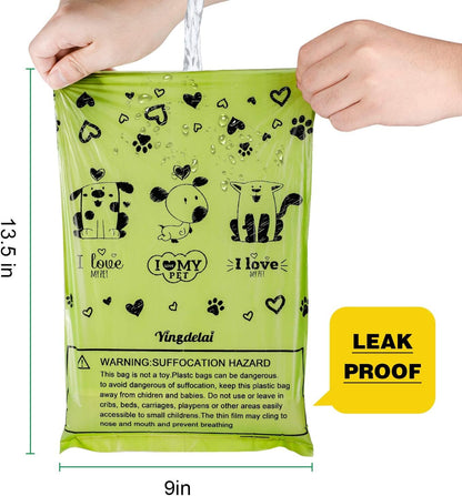 Biodegradable Dog Poop Bags: 720 Bags Extra Thick Strong Leak Proof Dog Waste Bags for Dogs with 1 Dispenser -Scented