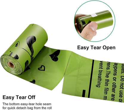 Biodegradable Dog Poop Bags: 720 Bags Extra Thick Strong Leak Proof Dog Waste Bags for Dogs with 1 Dispenser -Scented